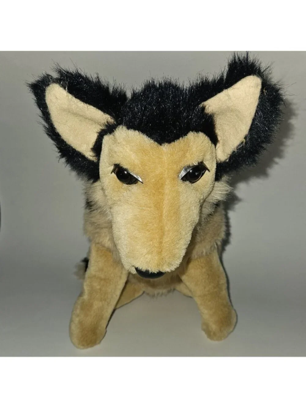 VTG 1992 Geoffrey Toys R Us Brown Black Dog Plush Realistic 11